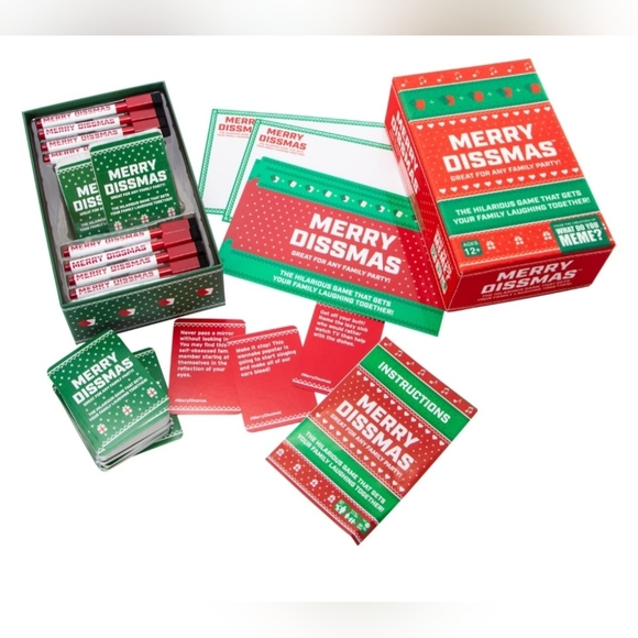 Merry Dissmas - the Holiday Family Party Game from What Do You Meme? New Sealed - Picture 3 of 6